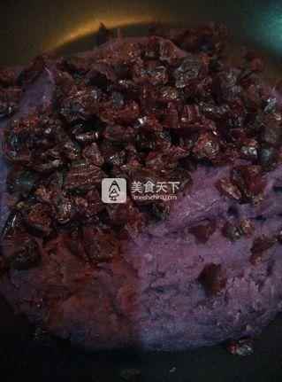 紫薯蔓越梅冰皮月餅