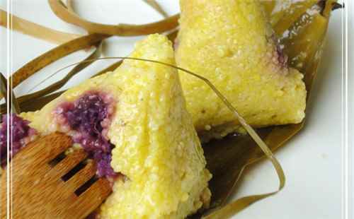 紫薯黃米粽子