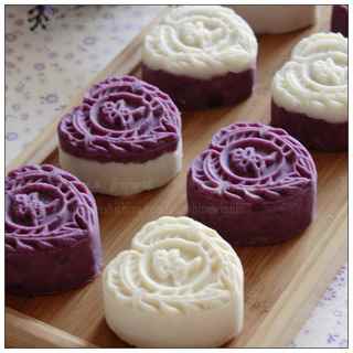 紫薯山藥豆沙月餅