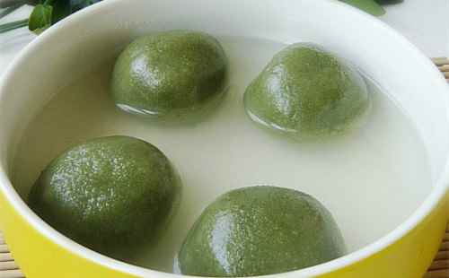 綠茶豆沙湯圓