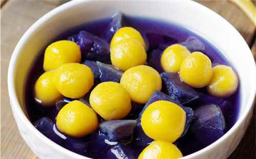 紫薯金瓜圓