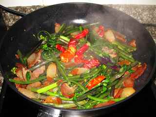 紅菜苔炒臘肉
