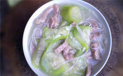 絲瓜肉絲米粉湯