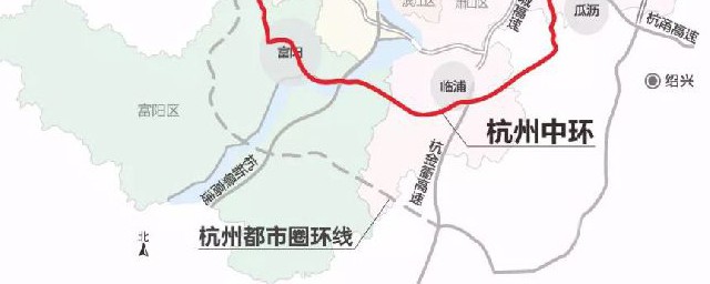 杭州中環高架具體線路 杭州中環路線圖