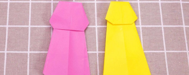 兒童領帶怎麼做 兒童親子折紙領帶手工制作
