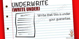 underwrite