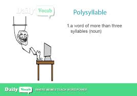 polysyllable