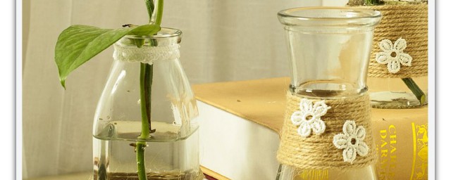 玻璃瓶diy花瓶制作 玻璃瓶繞線DIY漂亮花瓶