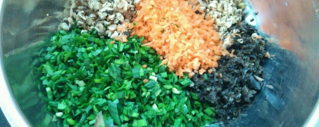 紅蘿卜香菇雞蛋韭菜拌餡做法 這樣做特好吃