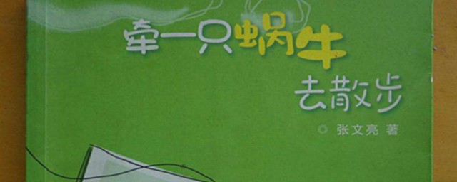 牽著蝸牛去散步的寓意 牽一隻蝸牛去散步能給我們什麼啟示