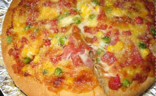蔬菜火腿披薩
