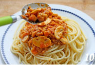 蘑菇肉醬意面