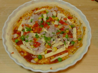 烤雞肉披薩