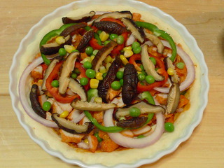 烤雞肉披薩