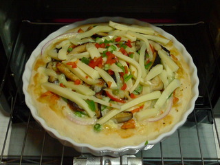 烤雞肉披薩