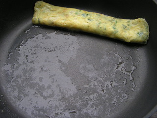海苔韭菜厚蛋燒