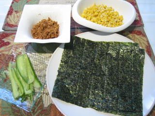 肉松玉米手卷飯