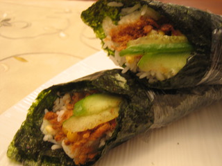 肉松玉米手卷飯