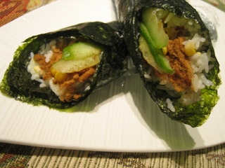 肉松玉米手卷飯