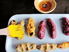 手指豆餡蒸糕
