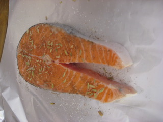 錫箔煎三文魚