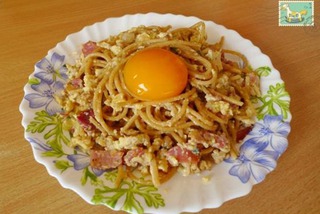 培根蛋汁意面