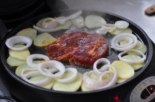 風味鐵板煎梅花肉