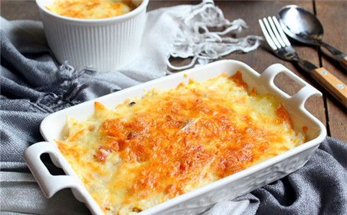 西式培根蔬菜焗飯