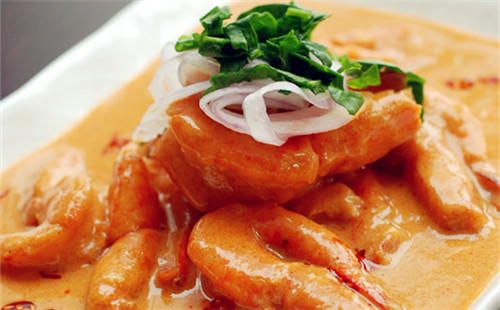 泰式紅咖喱蝦