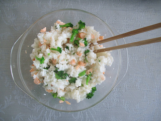 日式三文魚飯團