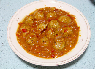 茄汁肉丸焗土豆泥