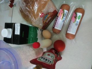 熏烤火腿腸三文治