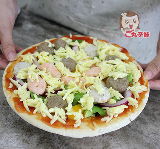 牛肉丸比薩
