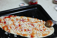 薄餅火腿pizza