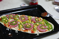 薄餅火腿pizza