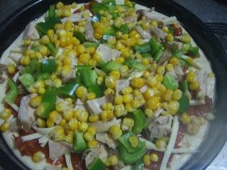 雞肉玉米披薩