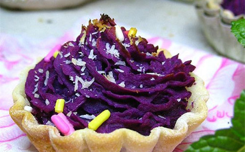 餃子皮紫薯撻