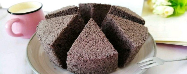 黑米糕的做法圖解 健康糕點做出來