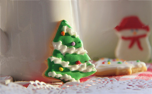 聖誕樹糖霜餅幹
