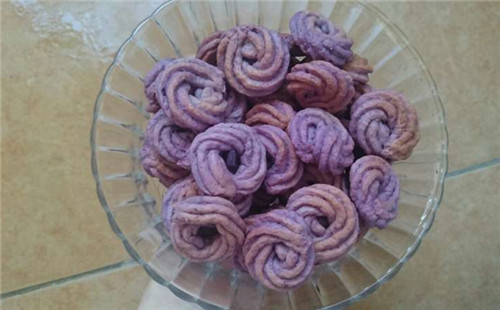 紫薯奶味餅幹