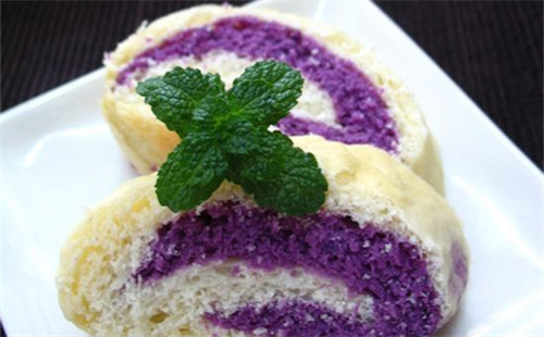 紫薯雙色面包
