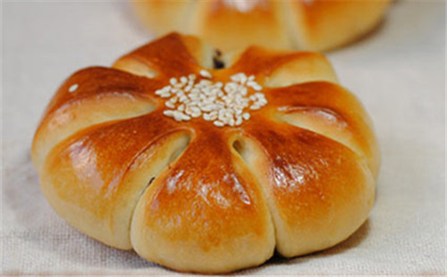 紅豆花形面包
