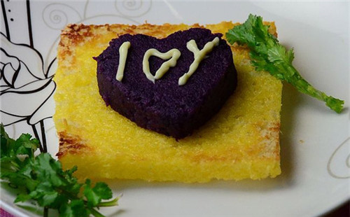 椰香紫薯香脆面包片