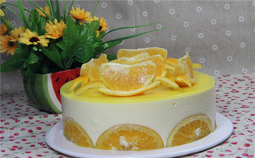 鮮橙慕斯蛋糕