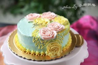奶油霜裱花蛋糕