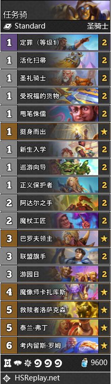 《爐石傳說》暴風城下的集結天梯卡組推薦