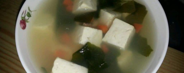 豆腐紫菜湯的做法 簡單快手湯水