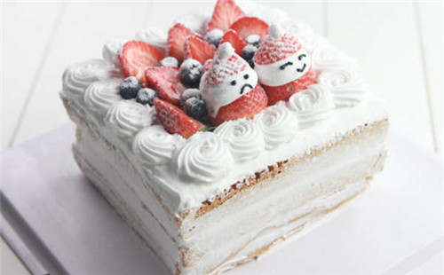 聖誕草莓雪人蛋糕