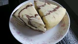 電飯鍋斑馬紋裸蛋糕