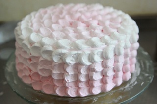 粉紅佳人生日蛋糕